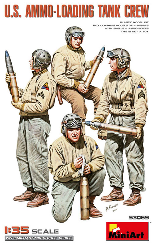 MiniArt US Tank Crew Loading Ammo Figure Set