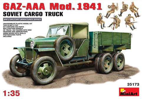 Soviet GAZ-AAA Mod 1941 Cargo Truck w/6 Crew