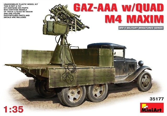 GAZ-AAA Truck w/Quad M4 Maxim Gun