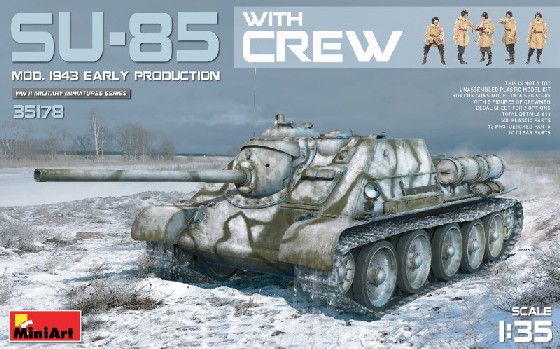 Su85 Mod 1943 Early Production Tank w/5 Crew