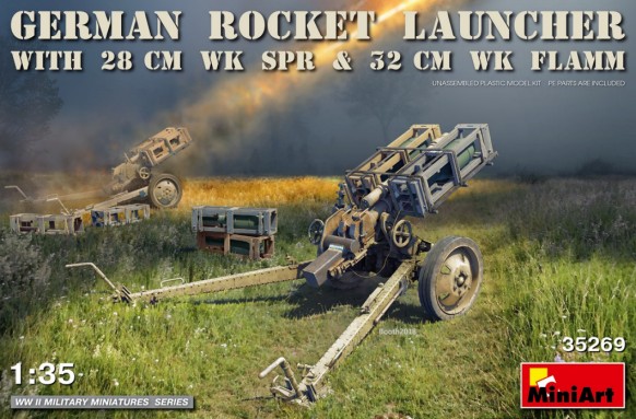German Rocket Launcher w/28cm WK SPR & 32cm WK Flamm
