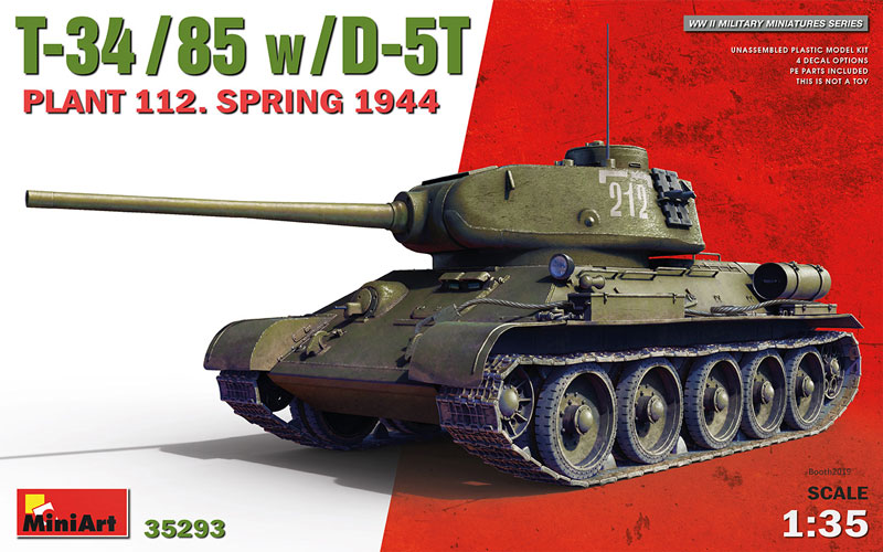 T-34/85 w/D-5T Plant 112. Spring 1944
