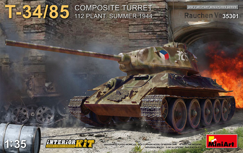 T-34/85 Composite Turret 112 Plant Summer 1944 (Interior Kit)