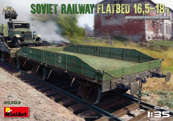 WWII Soviet 16.5-18 Ton Railway Flatbed