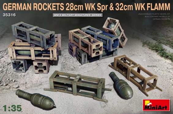 WWII German Rockets 28cm WK Spr & 32cm WK Flamm
