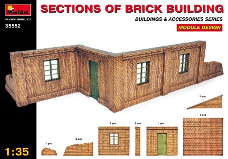 Sections of Brick Building Module Design