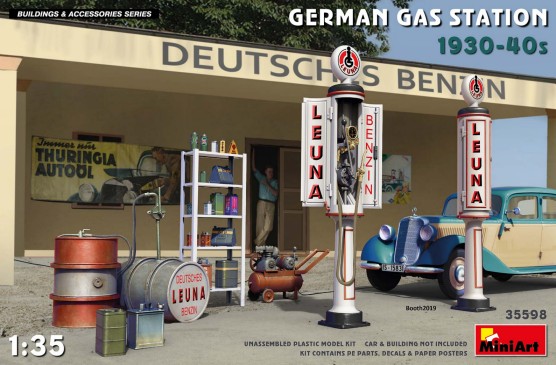 German Gas Station 1930-40s