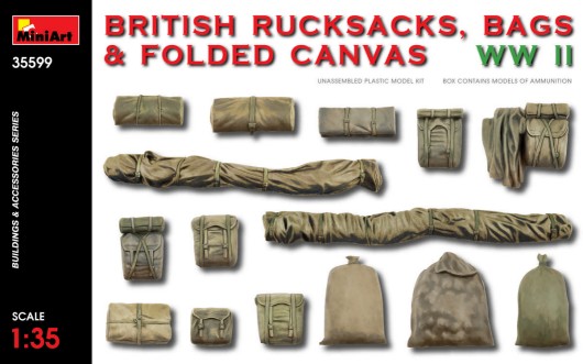 WWII British Rucksacks, Bags & Folded Canvas