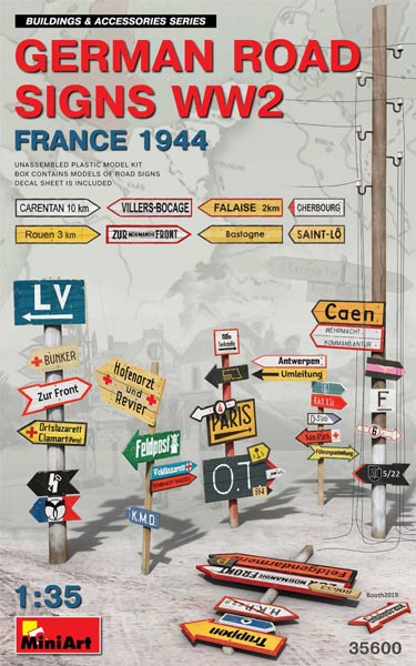 WW2 German Road Signs France 1944