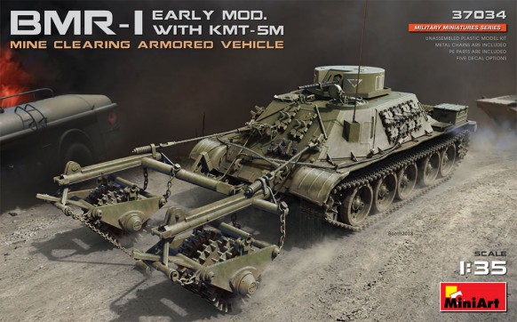 BMR1 Early Mod w/KMT5M Mine Clearing Armored Vehicle