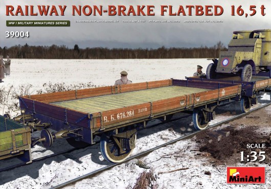 WWI Russian 16.5-Ton Railway Non-Brake Flatbe