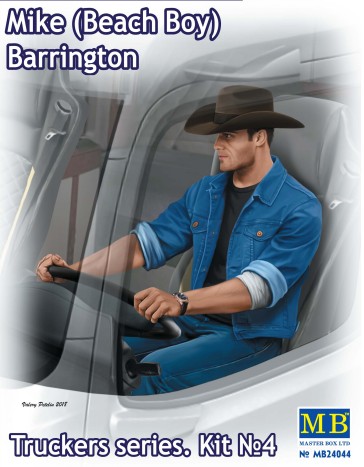 Mike Barrington Trucker Sitting wearing Cowboy Hat & Denim Jacket