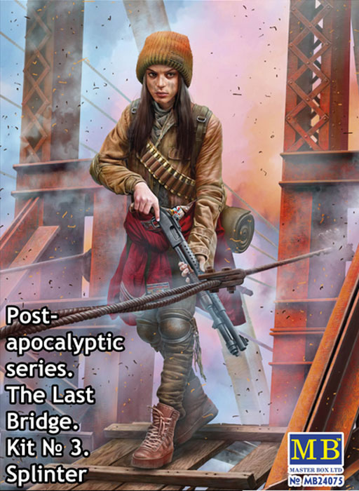 Post-Apocalyptic:The Last Bridge. Kit No. 3. Splinter Female Raider w/Gun (JAN)