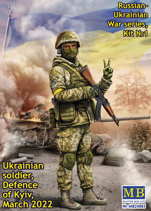 Russian-Ukrainian War: Ukrainian Soldier Defense of Kyiv March 2022