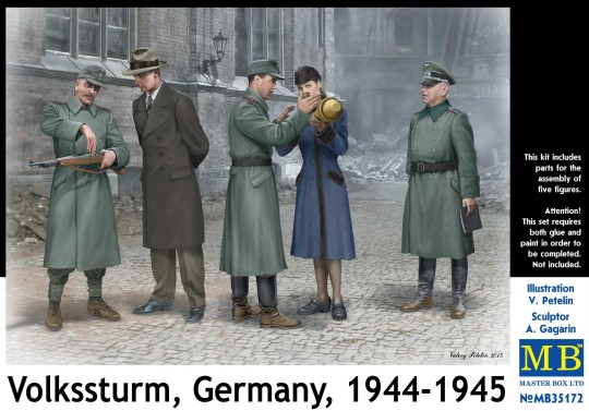 German Soldiers (3) Training Civilians (2) Volkssturm Germany 1944-45