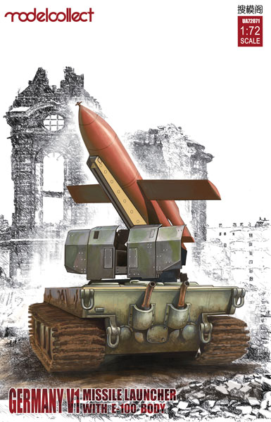 WWII V-1 Missile with E-100 Launcher