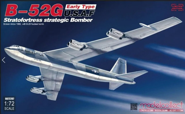 USAF B-52G Stratofortress Strategic Bomber Early Broken Arrow 1966