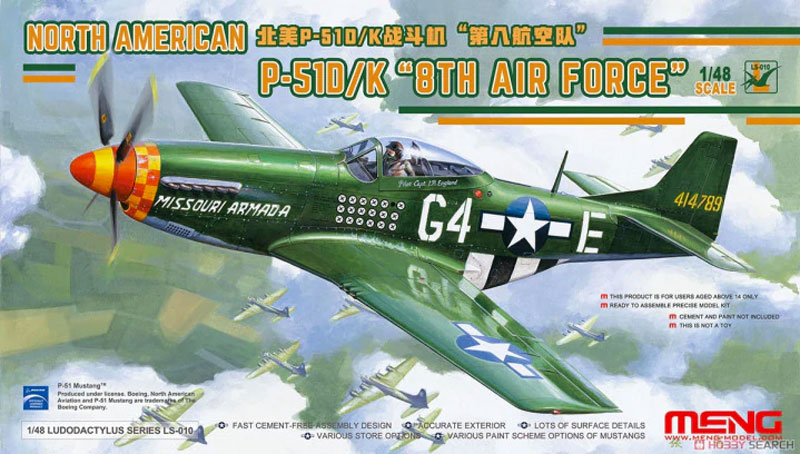 North American P-51D P-51K Mustang 8th Air Force