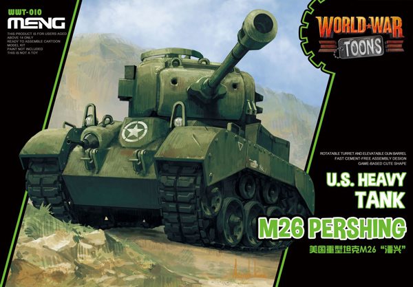 US Heavy Tank M26 Pershing - World War Toon - Meng Model Kids Caricature Series