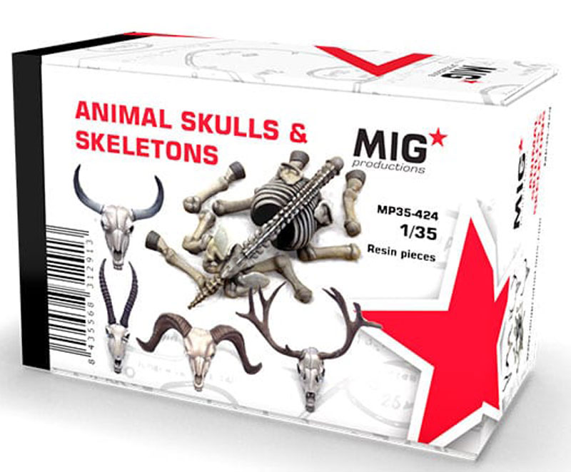 Animal Skulls and Skeletons 1/35
