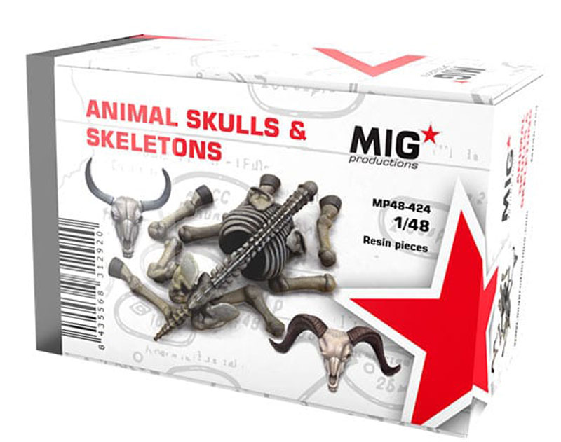 Animal Skulls and Skeletons 1/48
