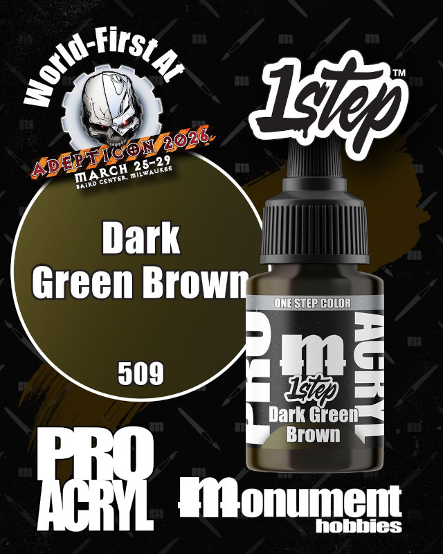 Monument Hobbies 1-Step - Dark Green Brown