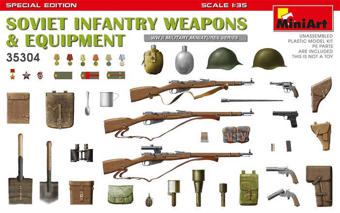 WWII Soviet Infantry Weapons & Equipment  