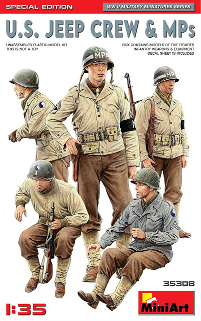 US Jeep Crew and MPs Figure Set