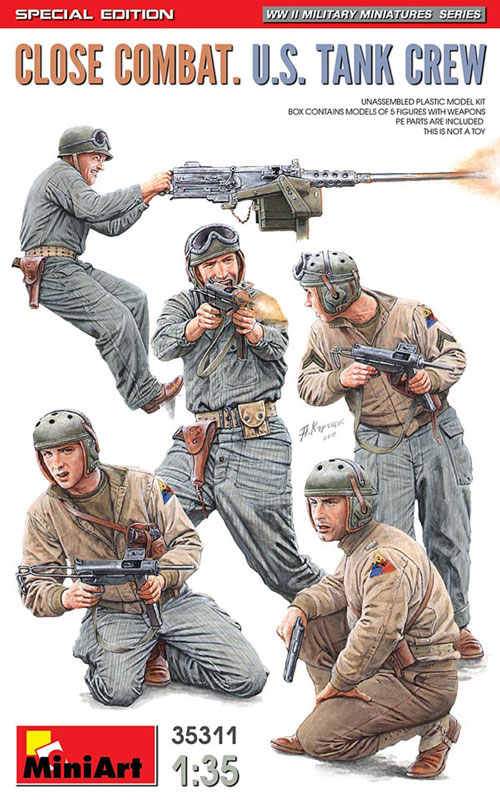 WWII Close Combat US Tank Crew Figure Set