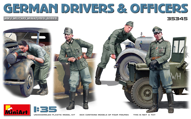 German Drivers and Officers Figure Set