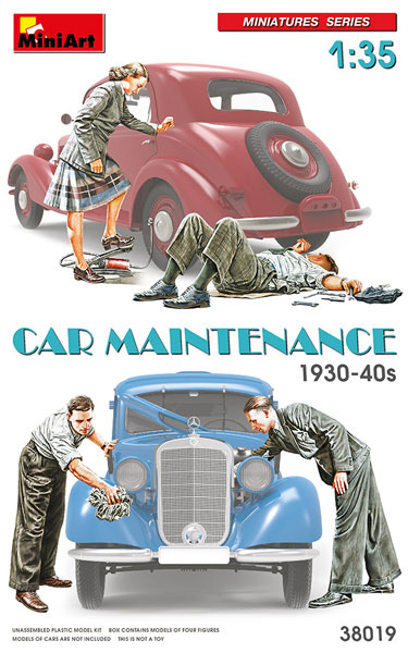 Car Maintenance 1930-40s Figure Set
