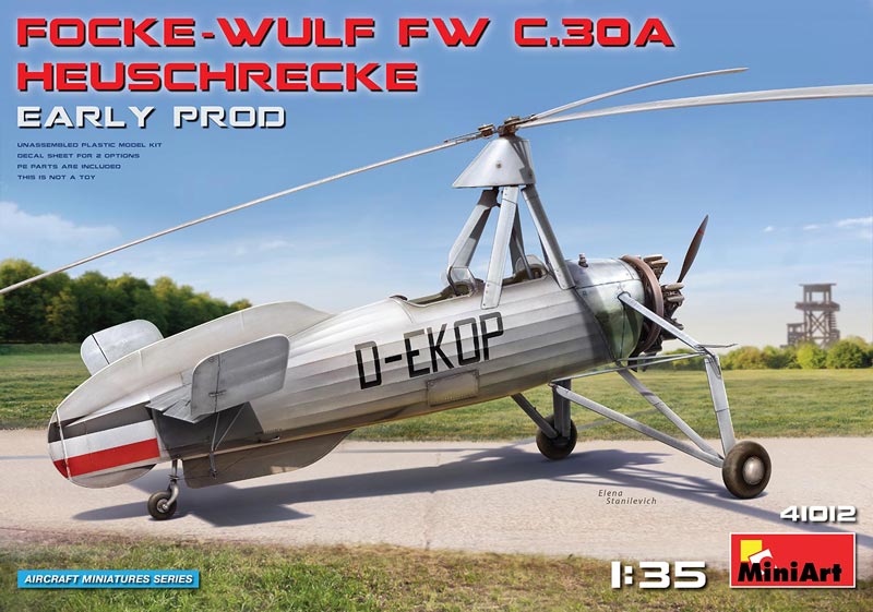FOCKE-WULF FW C.30A HEUSCHRECKE. EARLY PROD