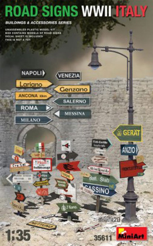 WWII Italy Road Signs