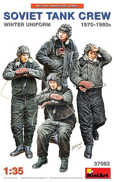 Soviet Tank Crew 1970-1980s Winter Uniform Figure Set