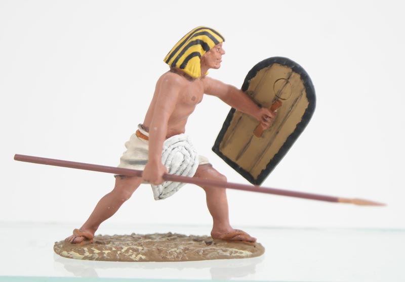 NK Egyptian Light Infantry in Shenti w/Spear