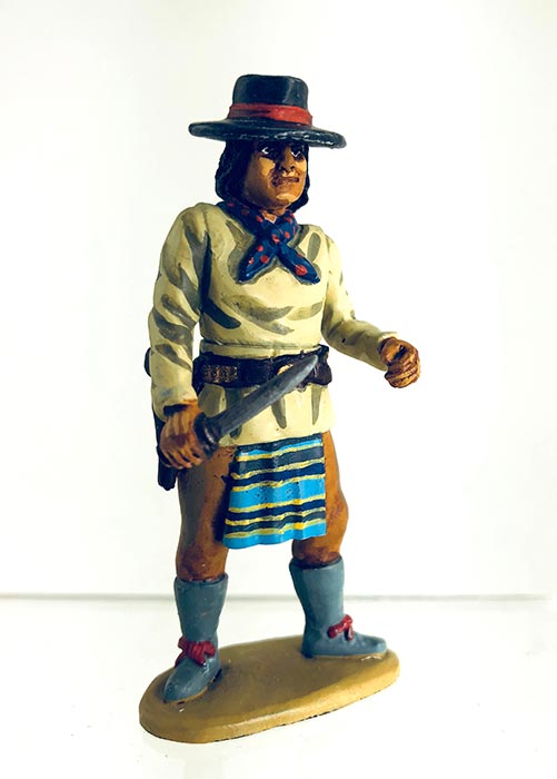 Apache in Hat With Knife