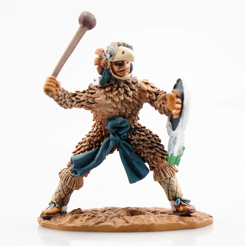 Aztec Eagle Warrior Attacking with Club