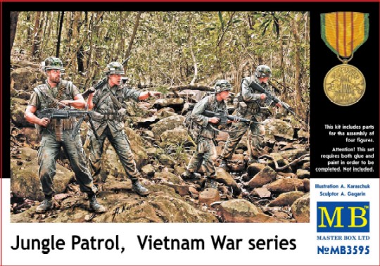 Jungle Patrol US Soldiers Vietnam War 