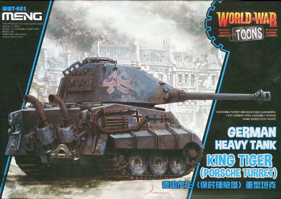 King Tiger Geman Heavy Tank - World War Toon - Meng Model Kids Caricature Series