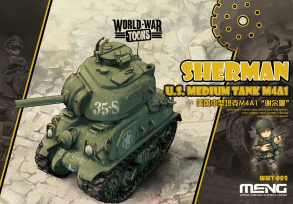 M4A1 Sherman U.S Tank - World War Toon - Meng Model Kids Caricature Series