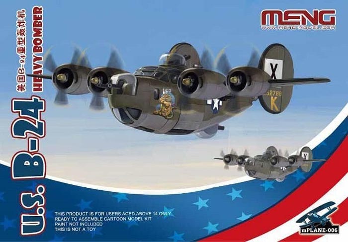 U.S. B-24 Liberator Egg Plane - Meng Kids