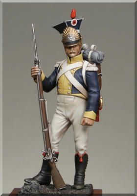 Tin soldier Grenadier of the Polish Legion Napoleonic Wars metal soldiers 54mm 
