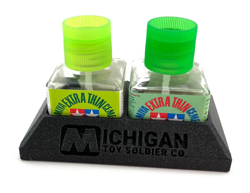 Michigan Toy Soldier Company : Michigan Toy Soldier Swag - MichToy No Spill  Glue Bottle Holder (for Tamiya/AK Cements)