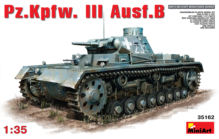 WWII German PzKpfw III Ausf B Tank