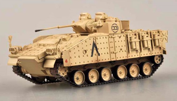 MVC 80 (Warrior) Tank 1st Bn Staffordshire Rgmt 7th Armored Brigade Iraq 1991 (Built-Up Plastic)