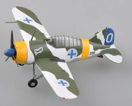 Brewster Buffalo F2A3/M339 VF2 USS CV2 1942 (Built-Up Plastic)
