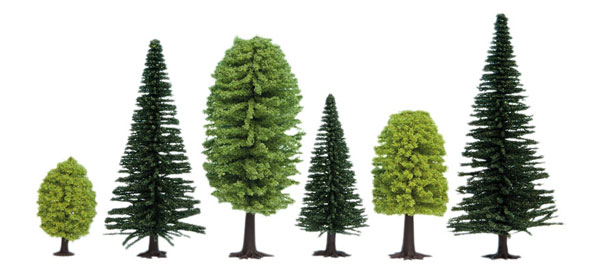 Mixed Forest Trees - 1-3/8 - 3-9/16in 3.5-9cm Tall