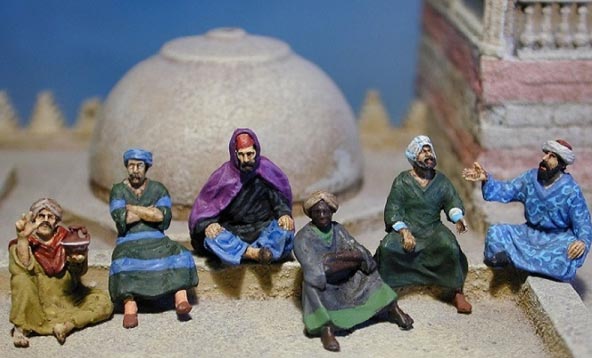 Arab Basar Arab Civilians Sitting