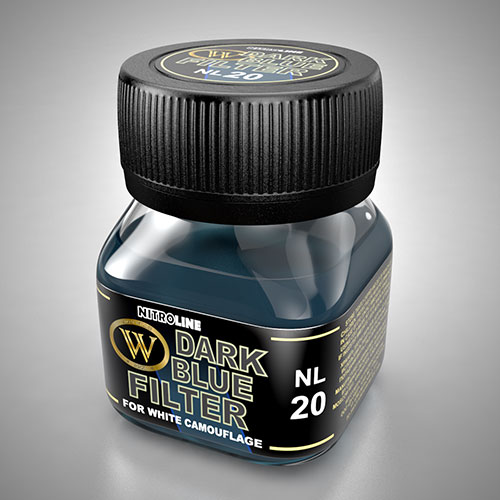 Nitroline: Dark Blue Filter 50ml Bottle
