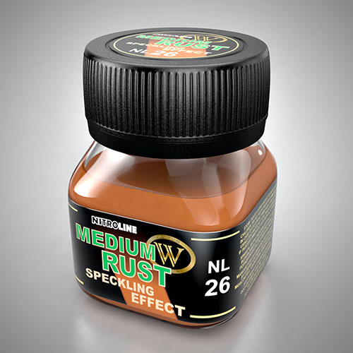 Nitroline Speckling Effect: Medium Rust 50ml Bottle